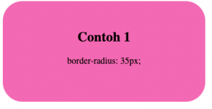 contoh penggunaan border radius