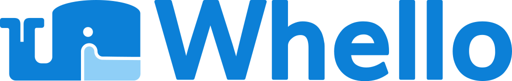 Whello Logo Label Blue