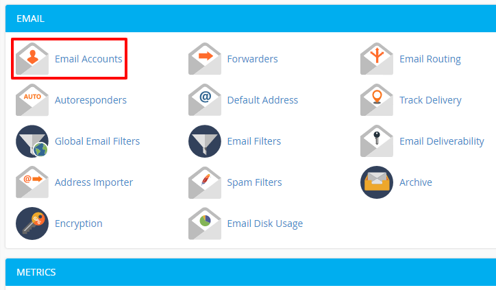 email accounts di cpanel