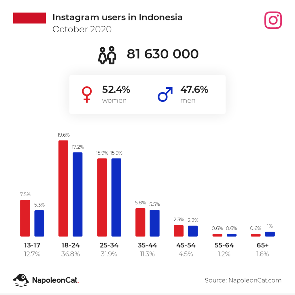 data pengguna instagram indonesia