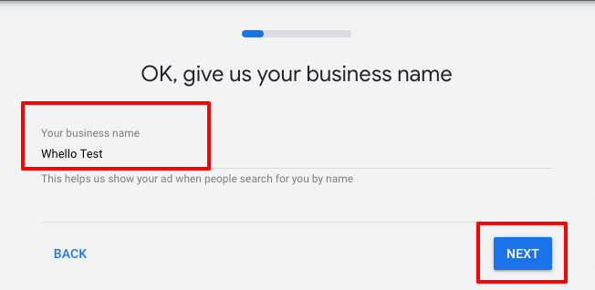 nama bisnis untuk iklan google