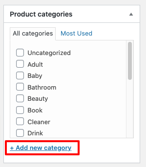 kategori produk untuk toko online