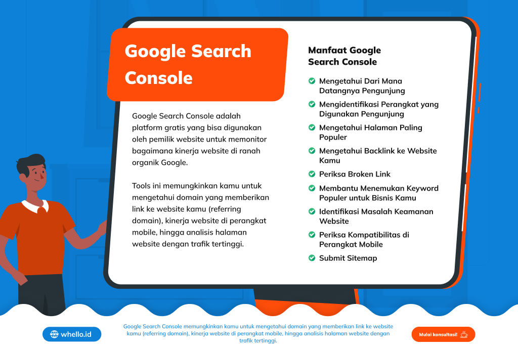 infografis google search console adalah