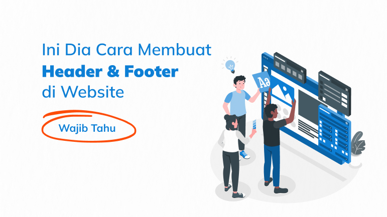 cara membuat header dan footer