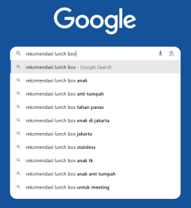 Google autocomplete untuk mencari ide long tail keyword
