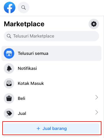 Jual Barang Facebook Marketplace