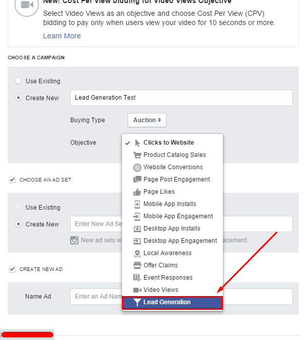 cara buat facebook lead ads