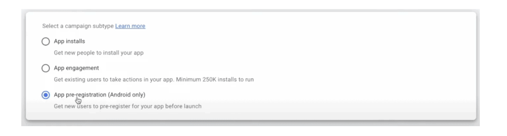 google app campaign