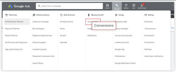 google ads conversion tracking