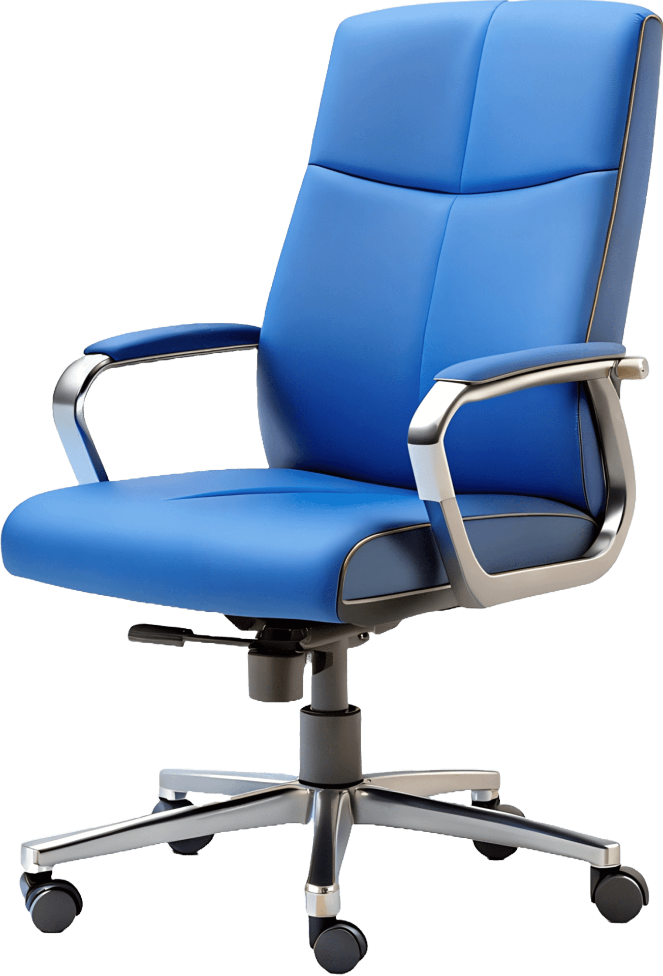 blue office chair