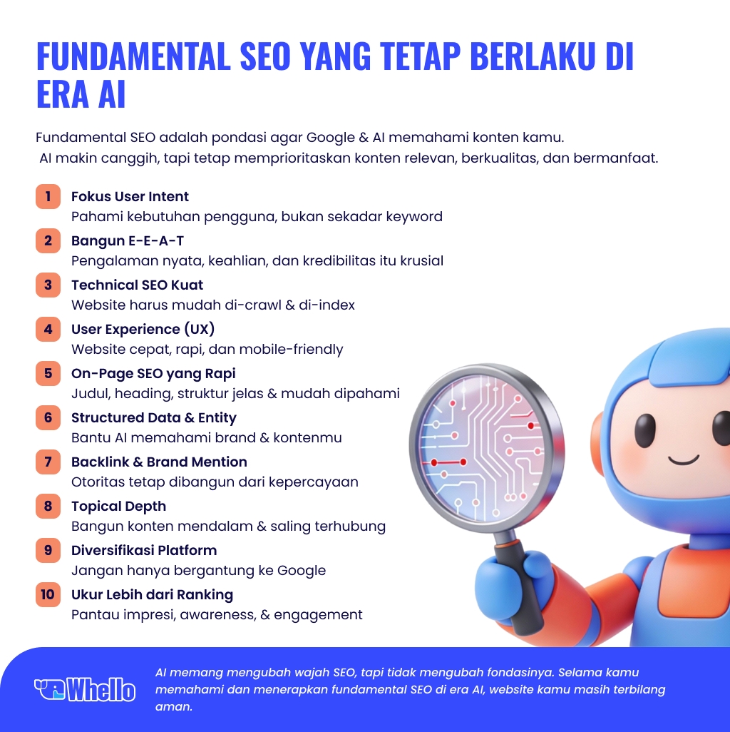 infographic fundamental seo dari Whello